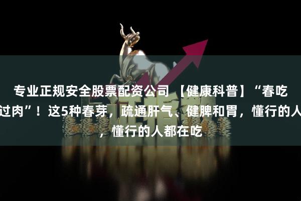 专业正规安全股票配资公司 【健康科普】“春吃芽，赛过肉”！这5种春芽，疏通肝气、健脾和胃，懂行的人都在吃